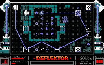 Deflektor (UK) (1987) (Trainer) screen shot game playing